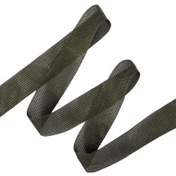 Окантовочная лента-бейка, цвет Тёмно-Серый 22мм (на отрез)  в Ялта