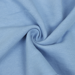 Ткань Футер 3-х нитка, Петля, цвет Светло-Голубой (на отрез)  в Ялта