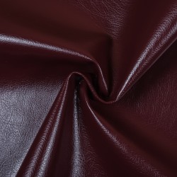 Ткань Дерматин (Кожзам) для мебели, цвет Бордовый (на отрез)  в Ялта