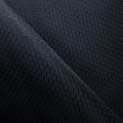 Ткань Оксфорд 300D PU Рип-Стоп СОТЫ, цвет Черный (на отрез)  в Ялта
