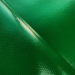 Ткань ПВХ 600 гр/м2 плотная, Зелёный (Ширина 150см), на отрез  в Ялта
