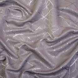 Ткань Блэкаут для штор светозатемняющая 75% &quot;Ледовое тиснение цвет Серый&quot; (на отрез)  в Ялта