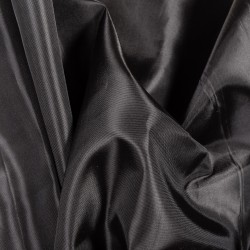 Ткань подкладочная Таффета 190Т, цвет Черный (на отрез)  в Ялта