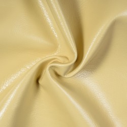 Ткань Дерматин (Кожзам) для мебели, цвет Кремовый (на отрез)  в Ялта