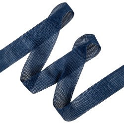 Окантовочная лента-бейка, цвет Синий 22мм (на отрез)  в Ялта