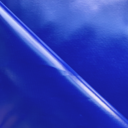 Ткань ПВХ 450 гр/м2, Синий (Ширина 160см), на отрез  в Ялта