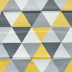 Интерьерная ткань Дак (DUCK), принт &quot;Треугольники&quot; (на отрез)  в Ялта