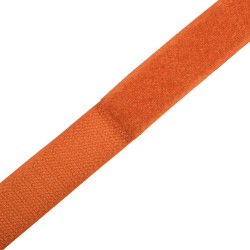 Контактная лента 25мм цвет Оранжевый (велькро-липучка, на отрез)  в Ялта