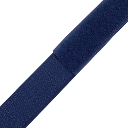 Контактная лента 25мм цвет Тёмно-Синий (Велькро-липучка), на отрез  в Ялта