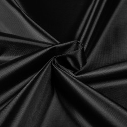 *Ткань Оксфорд 210D PU, цвет Черный (на отрез)  в Ялта