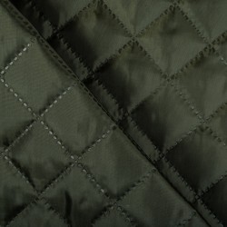 Стеганая подкладочная ткань с синтепоном (100гр/м2), цвет Хаки (на отрез)  в Ялта