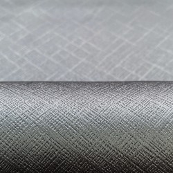 Ткань Блэкаут для штор светозатемняющая 100% &quot;Орнамент Серый&quot; (на отрез)  в Ялта
